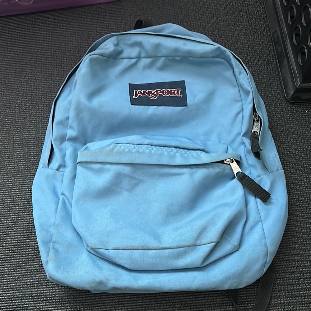 JanSport Blue Classic Backpack Durable Canvas